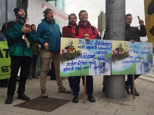 Wien - Demo Milchbauern gegen Großkonzern